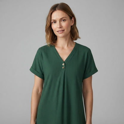 Abito elegante da donna con scollo a V