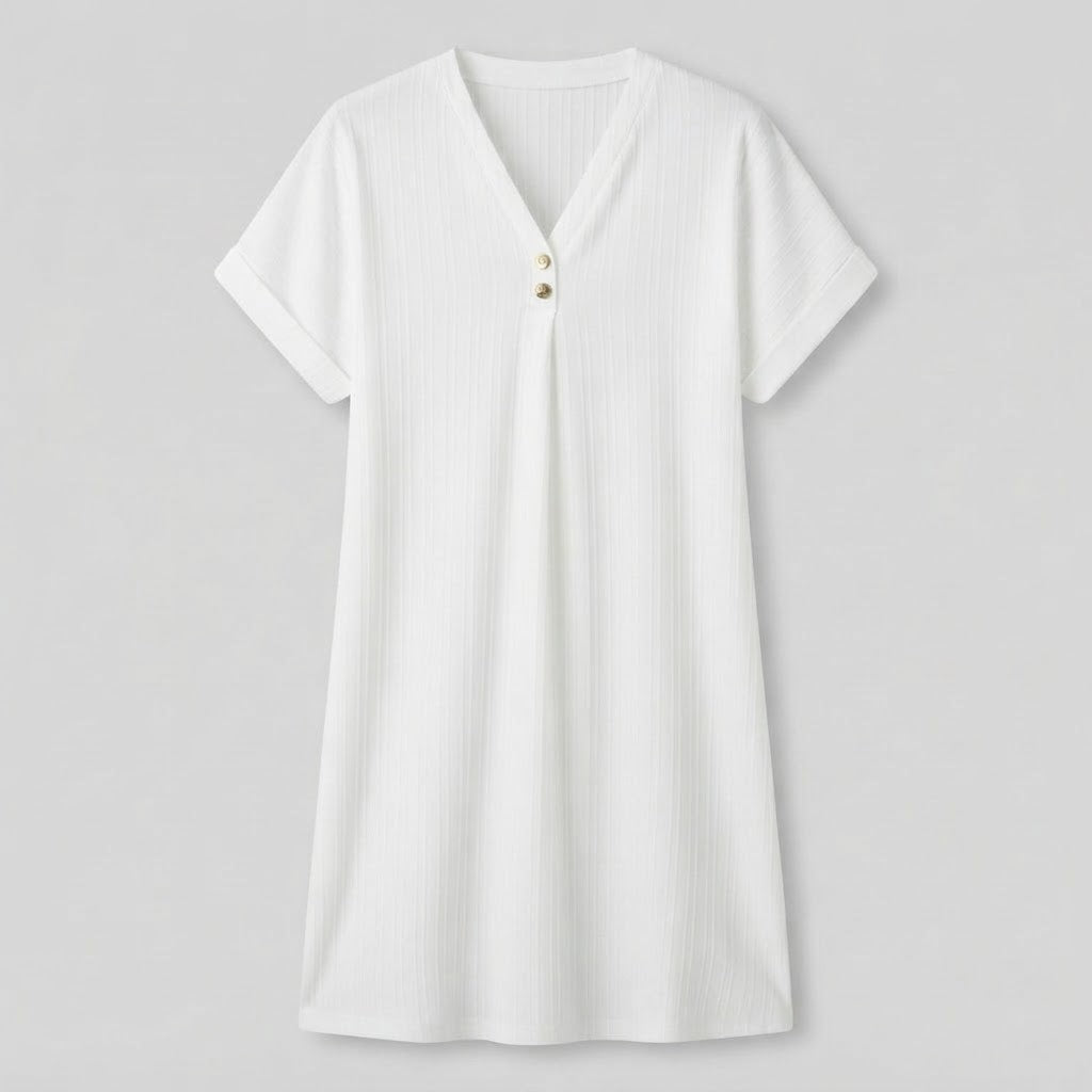 Abito elegante da donna con scollo a V