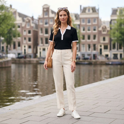 Polo in maglia | Top casual da donna