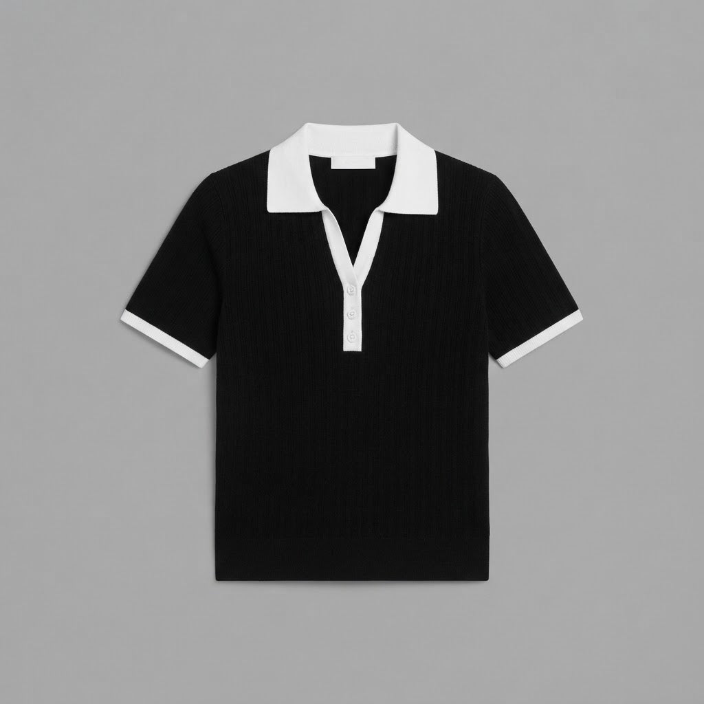 Polo in maglia | Top casual da donna
