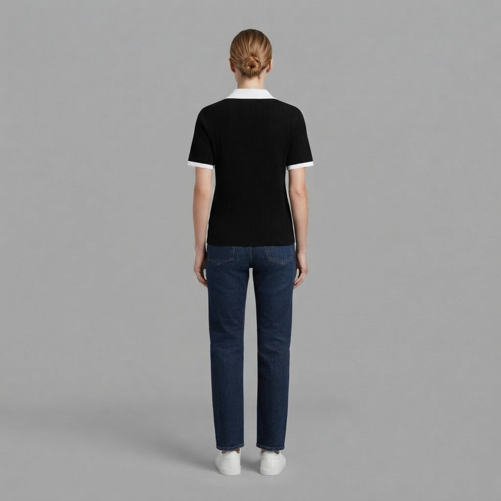 Polo in maglia | Top casual da donna