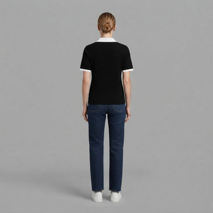 Polo in maglia | Top casual da donna