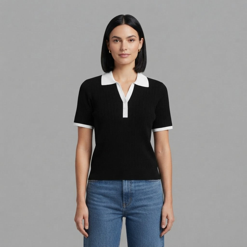 Polo in maglia | Top casual da donna