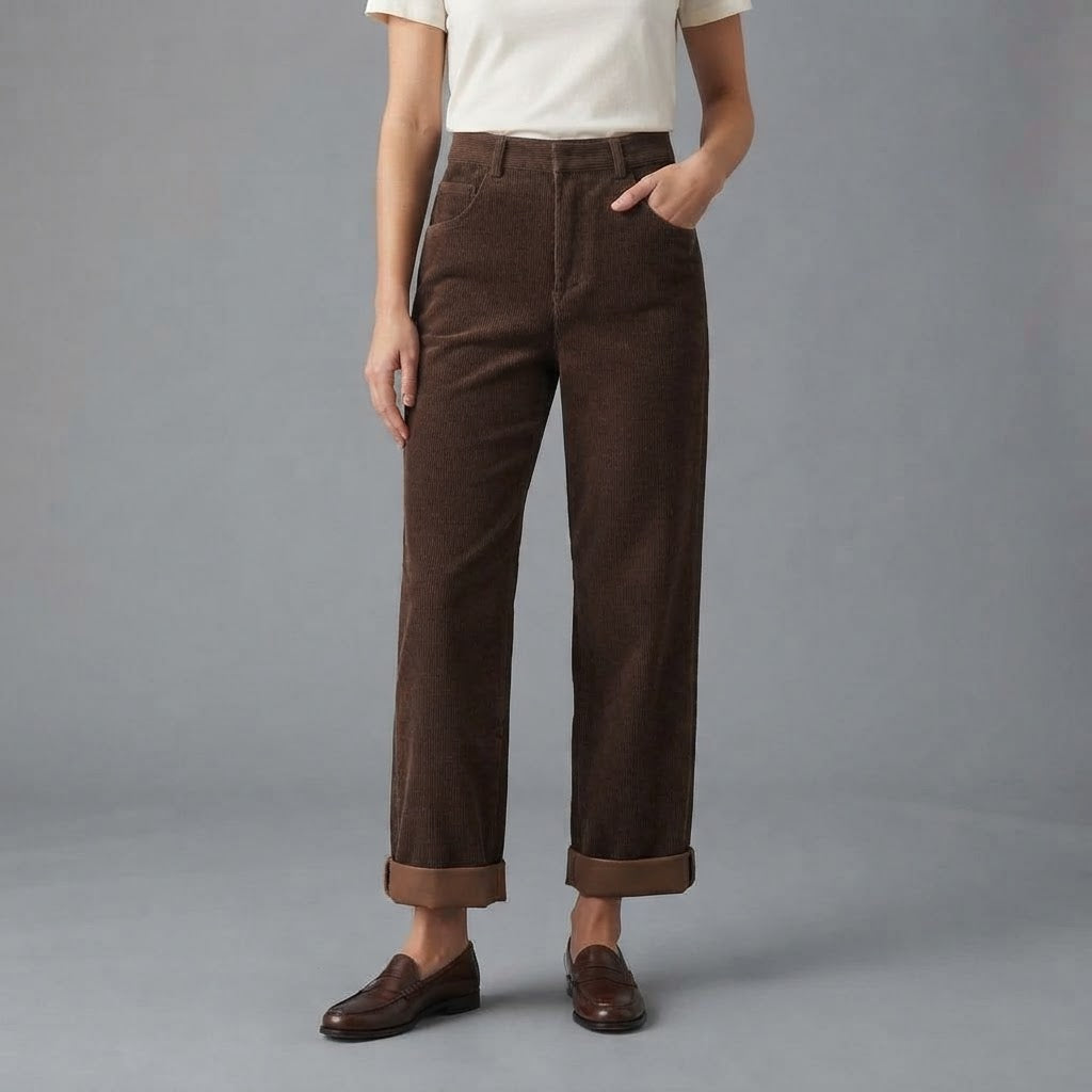 Pantaloni da donna a vita alta | Pantaloni dalla vestibilità comoda