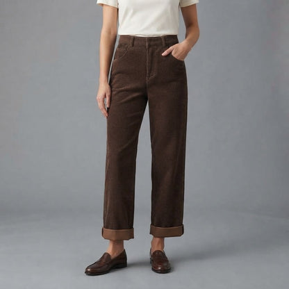 Pantaloni da donna a vita alta | Pantaloni dalla vestibilità comoda