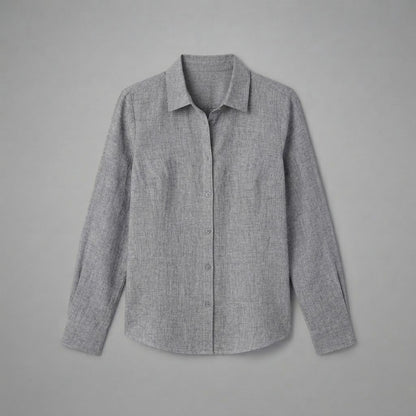 Camicia classica con bottoni da donna