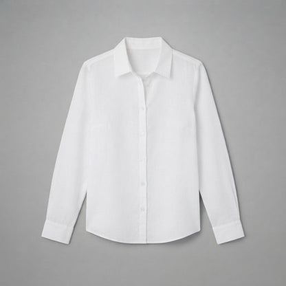 Camicia classica con bottoni da donna