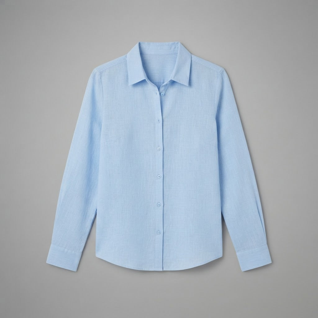 Camicia classica con bottoni da donna
