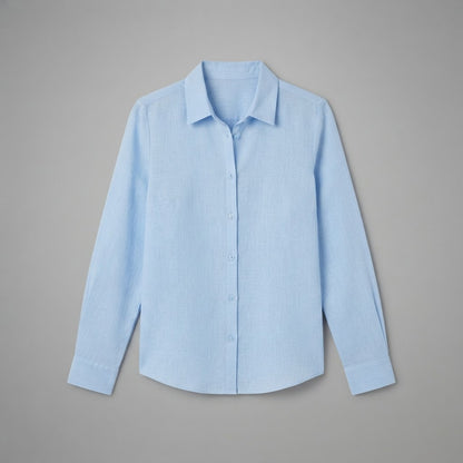 Camicia classica con bottoni da donna