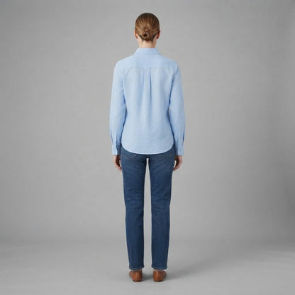 Camicia classica con bottoni da donna