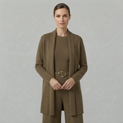 Completo da donna a tre pezzi | Pantaloni a gamba larga